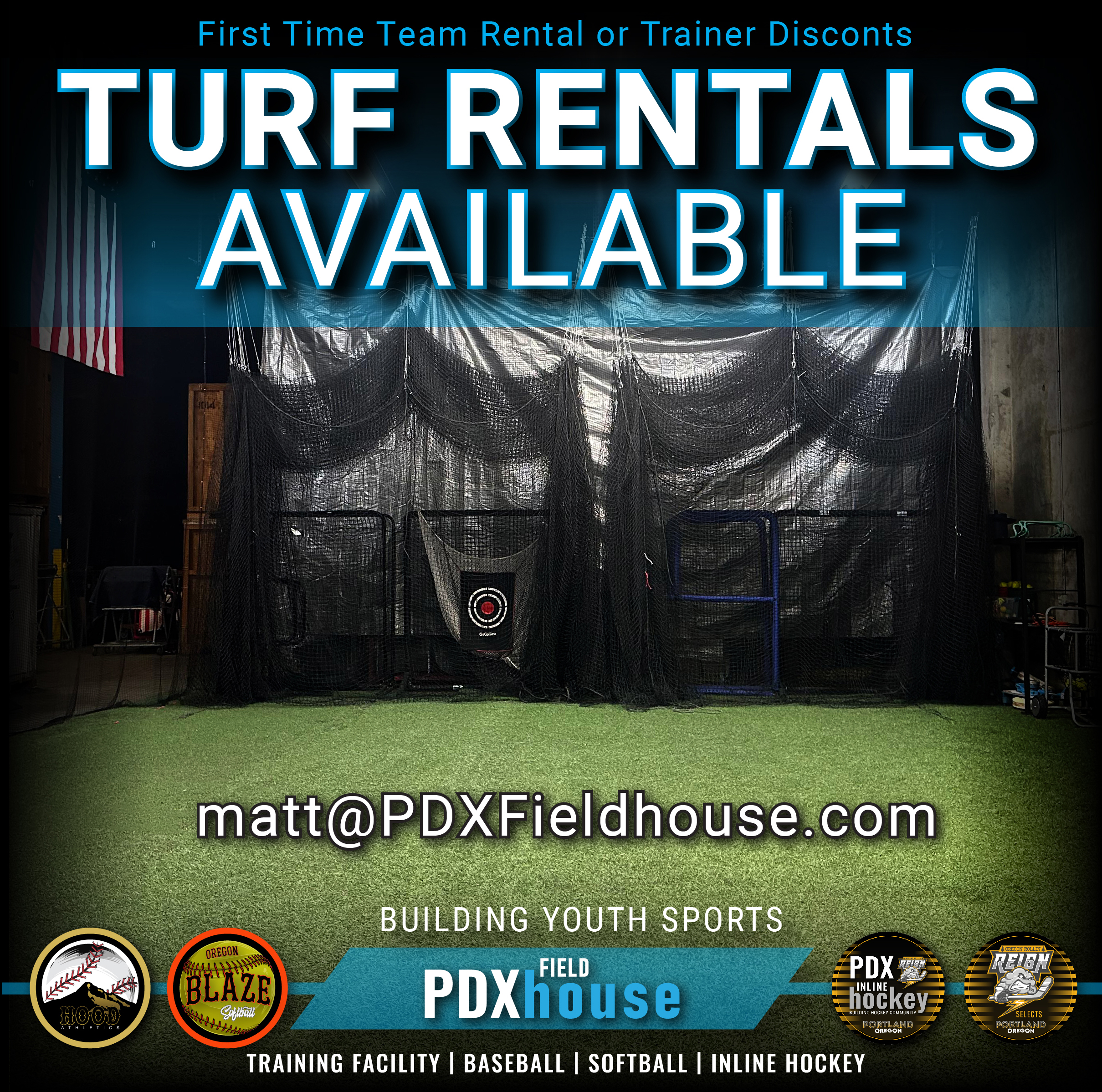 PDX Fieldhouse IG Opening - Turf Rentals